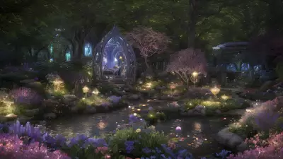 Glowing Fairytale Garden, Illuminated by Celestial Journeys