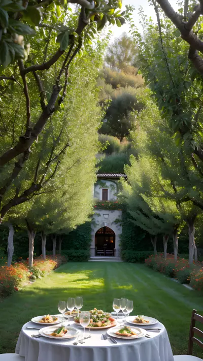 Capturing the Art of Italian Cuisine In The Beauty of an Orchard Garden