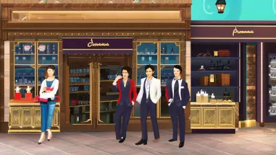 Friends at the Boutique Perfume Shop