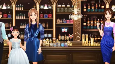 Friends at the Boutique Perfume Shop