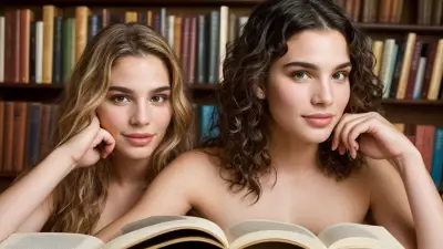 Youthful Energy in a Quiet Library Capturing Full Body Portraits by David LaChapelle
