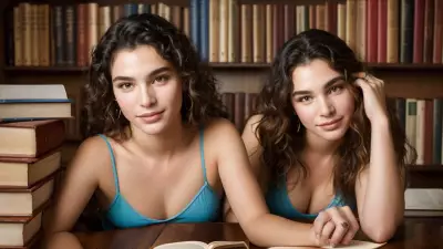 Youthful Energy in a Quiet Library Capturing Full Body Portraits by David LaChapelle