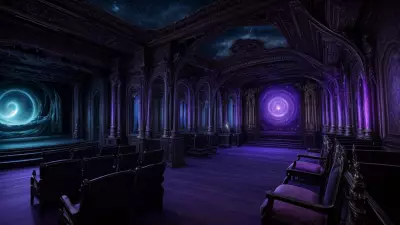 Visions of the Past Time traveling portals in the Haunted Theater