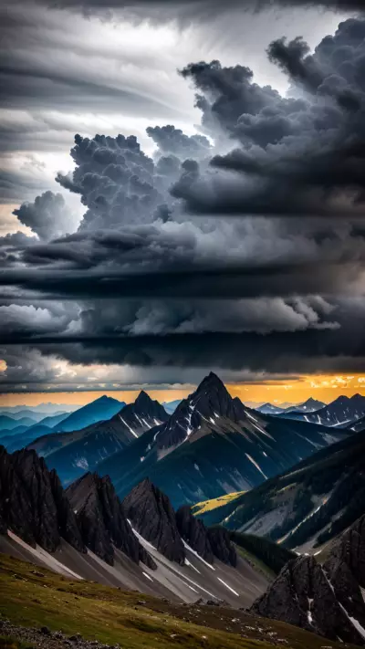 Angry Skies Capturing the Art of Mountain Photography