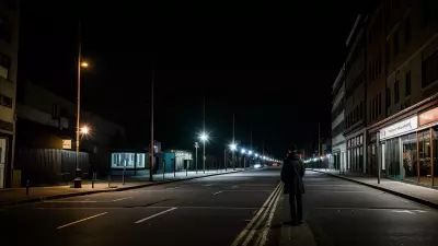 Lonely conference at a timeless street