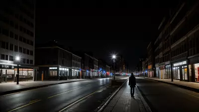Lonely conference at a timeless street