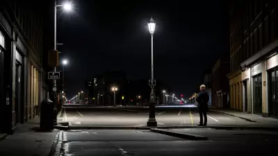 Lonely conference at a timeless street