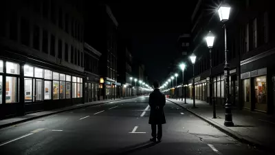 Lonely conference at a timeless street