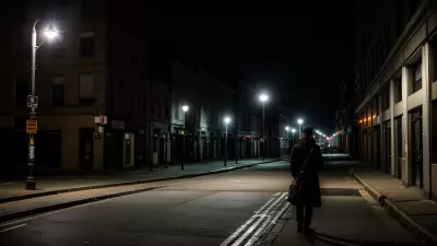 Lonely conference at a timeless street