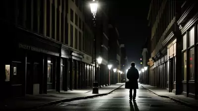 Lonely conference at a timeless street