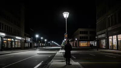 Lonely conference at a timeless street