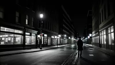 Lonely conference at a timeless street
