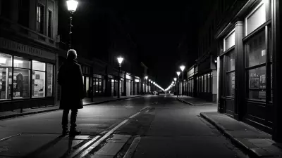 Lonely conference at a timeless street
