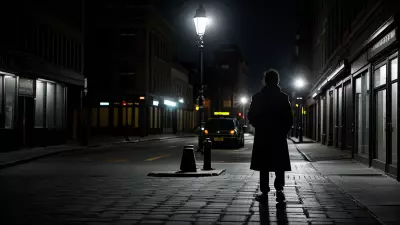 Lonely conference at a timeless street