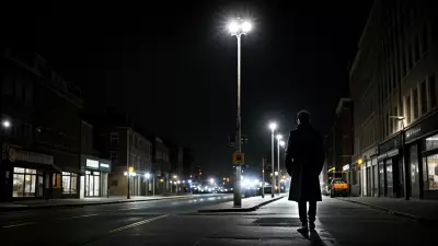 Lonely conference at a timeless street