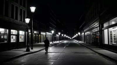 Lonely conference at a timeless street
