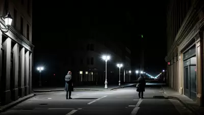 Lonely conference at a timeless street