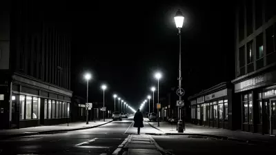 Lonely conference at a timeless street