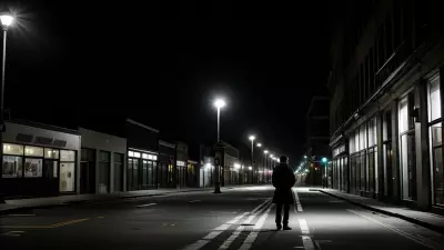 Lonely conference at a timeless street