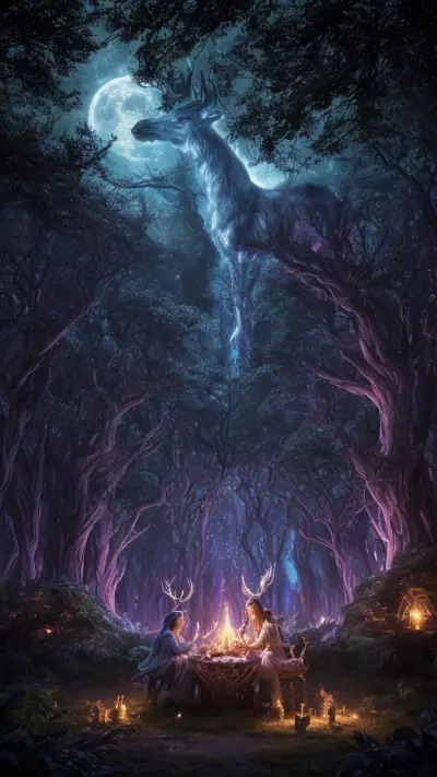 Celestial Tribes at the Moonlit Glade