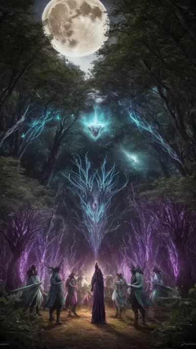 Celestial Tribes at the Moonlit Glade