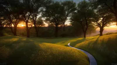 Dawn Beckons A Kinetic Journey into the Serenity of Nature