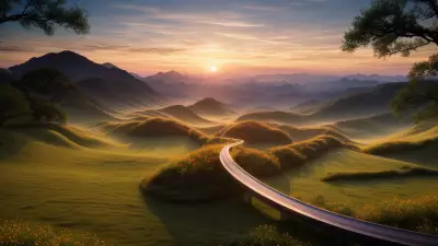 Dawn Beckons A Kinetic Journey into the Serenity of Nature