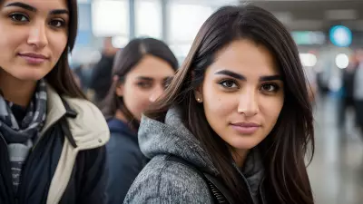 Digital Portrait at Busy Airport