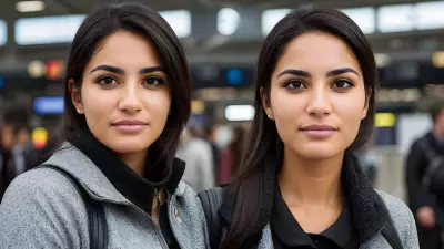 Digital Portrait at Busy Airport