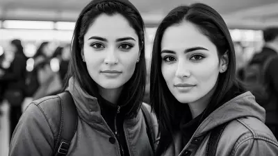 Digital Portrait at Busy Airport