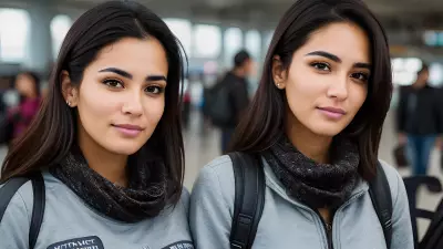 Digital Portrait at Busy Airport