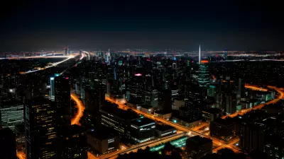 Dramatic Cityscape Reflecting the Mercurial Nature of a Teacher's Mind