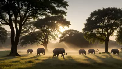 Ethereal Light in the Countryside with Inspiring School of Creatures