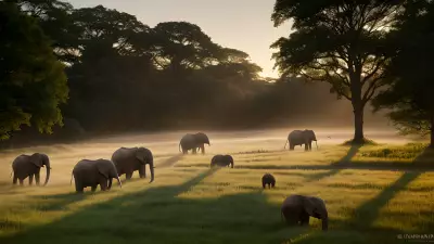 Ethereal Light in the Countryside with Inspiring School of Creatures