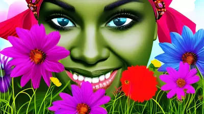 Radiant Blooms A Joyful Portrait Inspired by David Revoy's Art