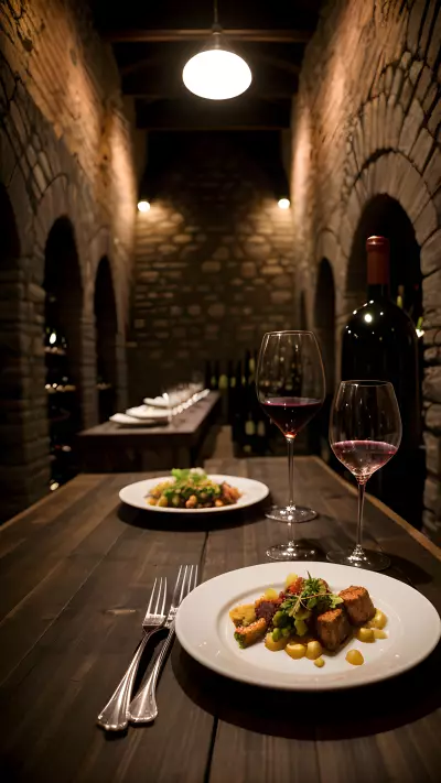 Capturing wine and dishes A photographer's journey in a winery