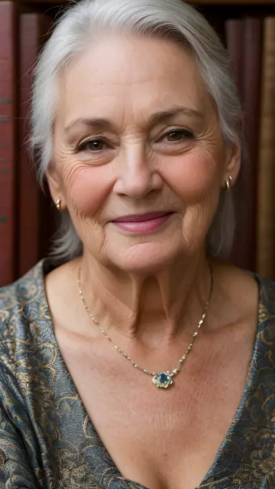 Joyful Portrait at Historic Library