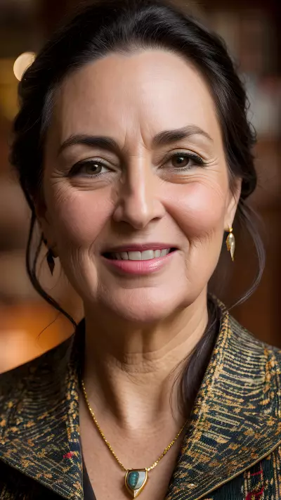 Joyful Portrait at Historic Library