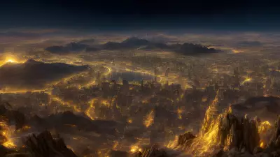 Celestial City on Golden Mountaintop