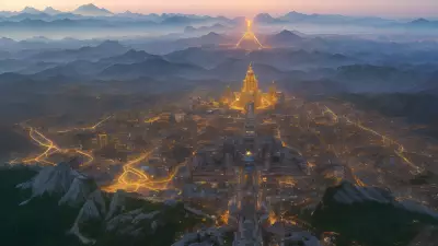 Celestial City on Golden Mountaintop