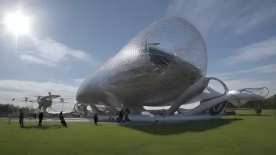 Solar Drone A Sustainable Art Installation Inspired by Yue Minjun