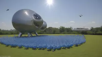 Solar Drone A Sustainable Art Installation Inspired by Yue Minjun