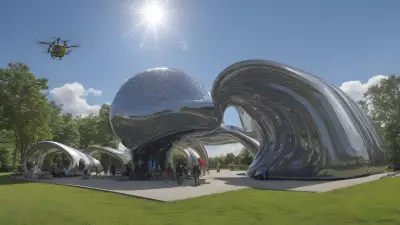 Solar Drone A Sustainable Art Installation Inspired by Yue Minjun