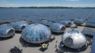 Solar Drone A Sustainable Art Installation Inspired by Yue Minjun