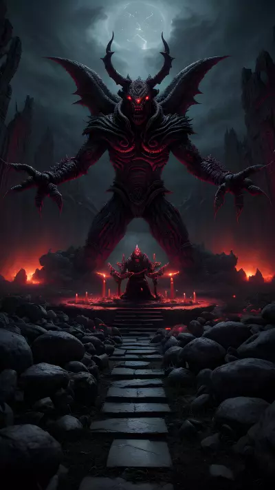 Ensnared by Kfi Ra Ancient Demon of Sacrifice
