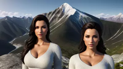 Executive Portrait with Winding Interpersonal Relations on a Mountain Peak