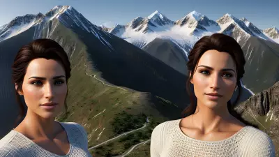 Executive Portrait with Winding Interpersonal Relations on a Mountain Peak