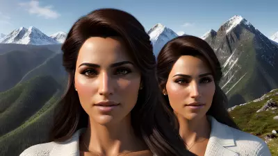 Executive Portrait with Winding Interpersonal Relations on a Mountain Peak