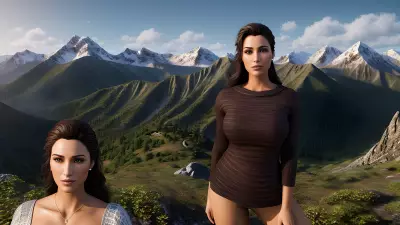 Executive Portrait with Winding Interpersonal Relations on a Mountain Peak