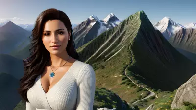 Executive Portrait with Winding Interpersonal Relations on a Mountain Peak